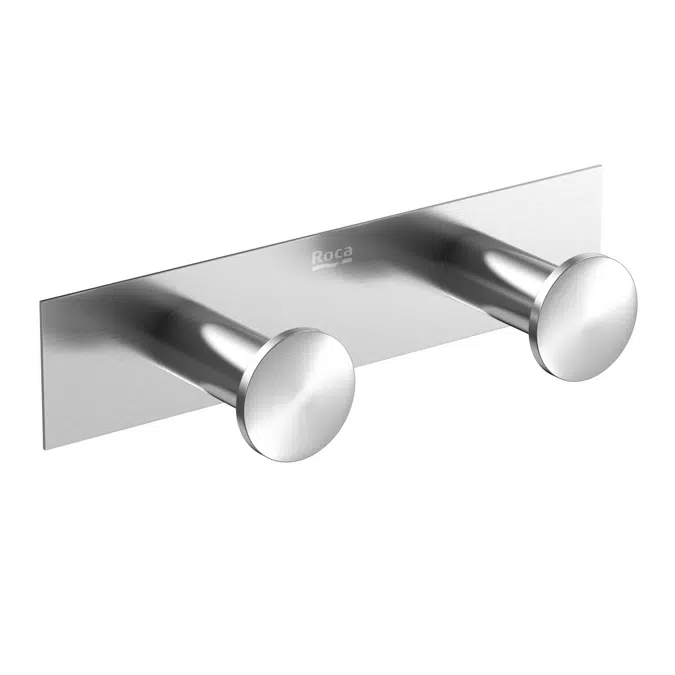 Roca Ona Brushed Nickel Double Robe Hook 15045
