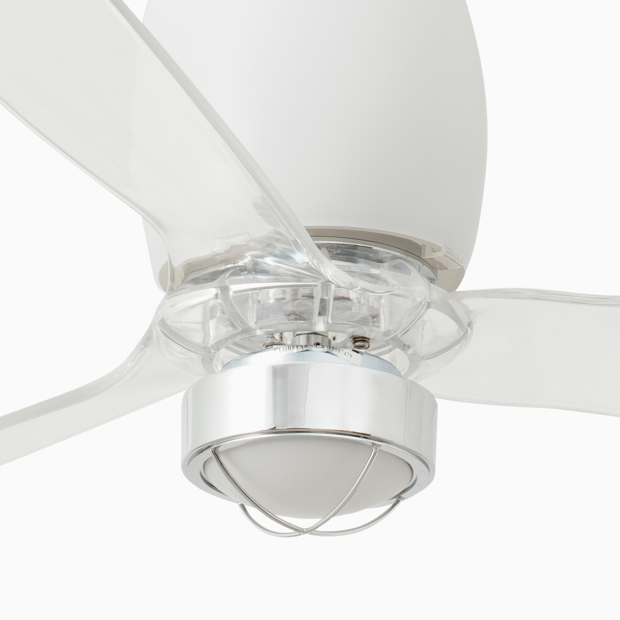 ETERFAN M LED mat beyaz/transparent fan 3000K
