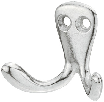 Wardrobe hook, Aluminium, Polished, With 2 HooksDéco - 845.11.802