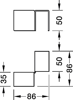 corner fitting, Rossoacoustic Team Fitting series - 785.00.043