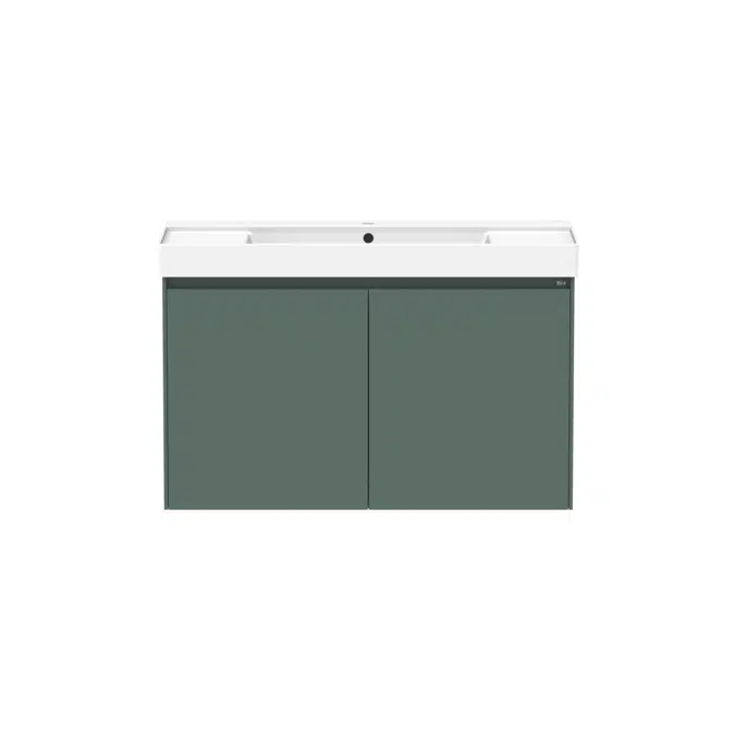 Ona Matte Green All Door Centre Bowl Vanity 1000mm 21223