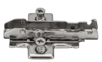 Cruciform mounting plate, With pre-mounted Euro screws - 348.38.522
