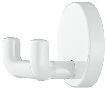 Wardrobe hooks, Polyamide, with 2 hooks, round rose - 842.62.998