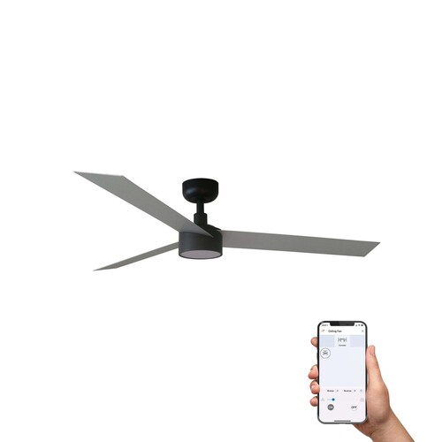 CRUISER L LED Ceiling fan siyah/aluminium 20W SWT TUYA