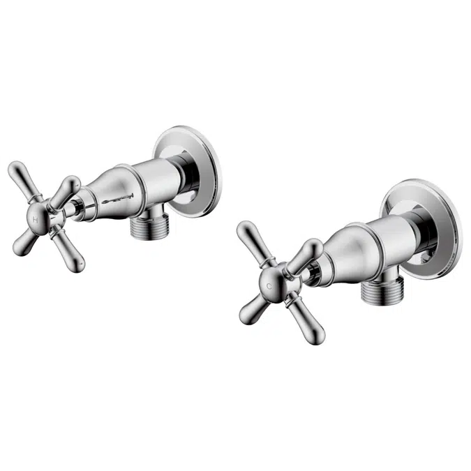 Milli Voir Chrome Cross Washing Machine Stops 2265315