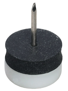 Furniture glide, Plastic, Height 10 Mm - 650.04.159