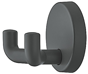 Wardrobe hooks, Polyamide, with 2 hooks, round rose - 842.62.092
