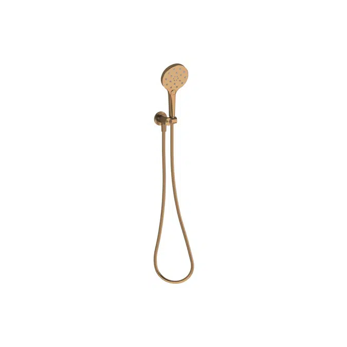 Milli Marq Edit Brushed Bronze Handshower on Bracket (3 Star) 21965