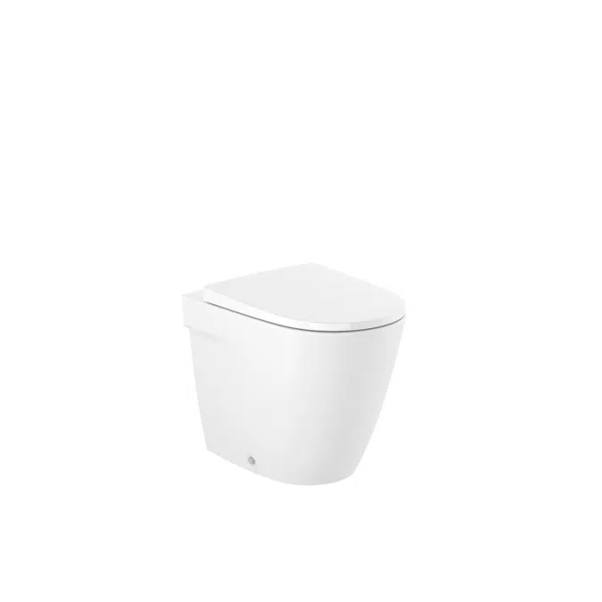 Roca Ona Back To Wall Rimless Soft Close Toilet White 10049