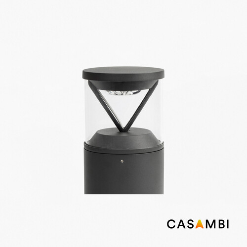 RUSH 250 Dark grey post lamba 2700K 360º wide CASAMBI