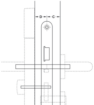 Follower set for mortice lock handles - 917.80.848