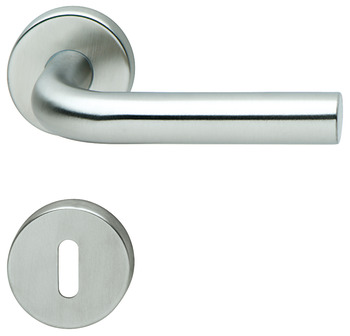 Door handle set, stainless steel, Hoppe, Bonn E150Z/42KV/42KVS - 902.91.730