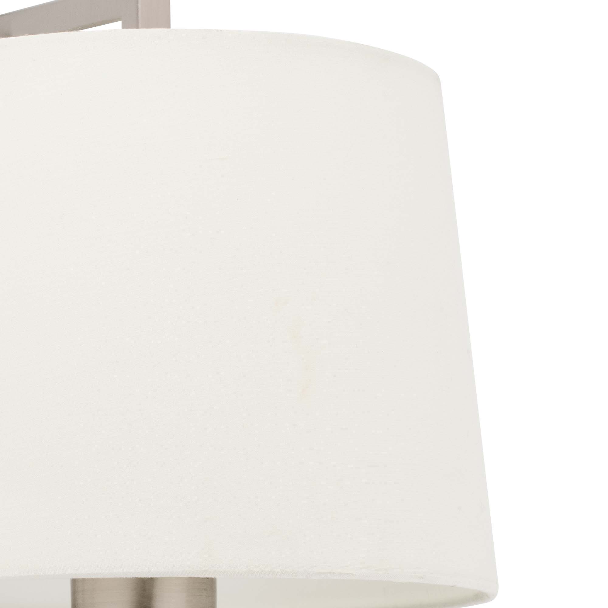 FRAME mat nikel/beige duvar lambası