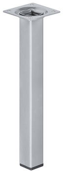 Furniture foot, with plate, without height adjustment, with plastic glide - 635.45.385