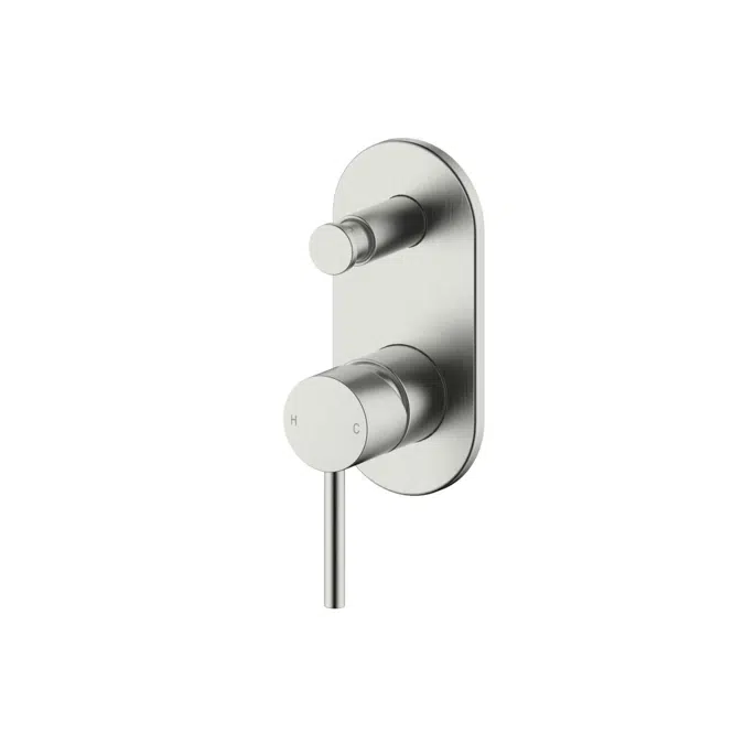 Mizu Drift Shower Mixer with Diverter Kit Brushed Nickel 2267408