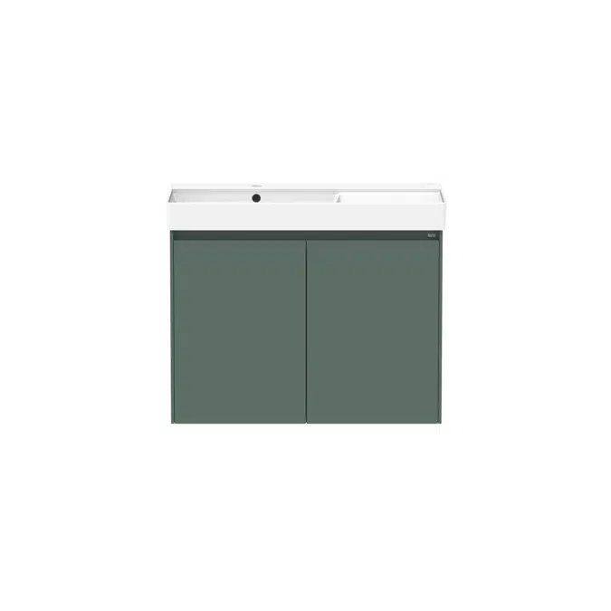 Ona Matte Green All Door Left Hand Bowl Vanity 800mm 22444