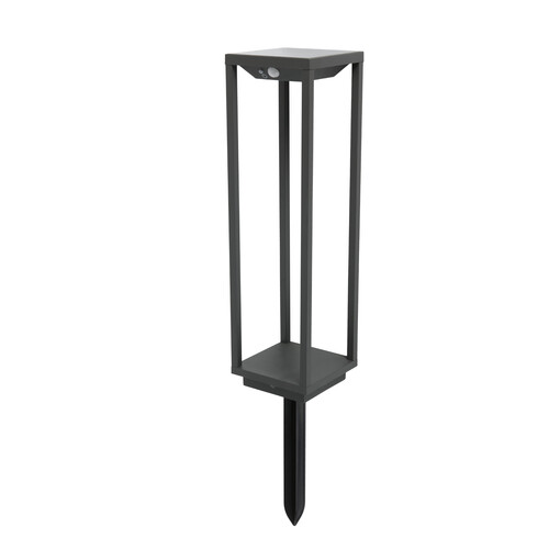 SAURA Solar dark grey bollard lamba