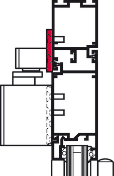 Mounting plate for Dorma TS 92 XEA and TS 98 XEA - 931.09.329