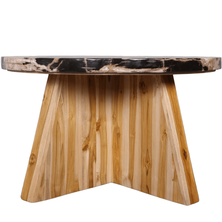 NURIA FOSİL AĞAÇ & TEAK SEHPA