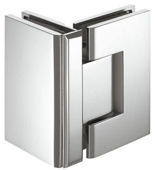 shower door hinge, for glass-glass connections, 90° glass front - 981.51.014