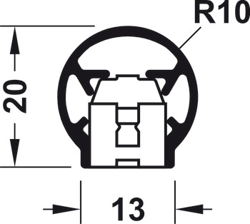 Hinge-side protection system, BU-K+, Athmer - 950.15.378