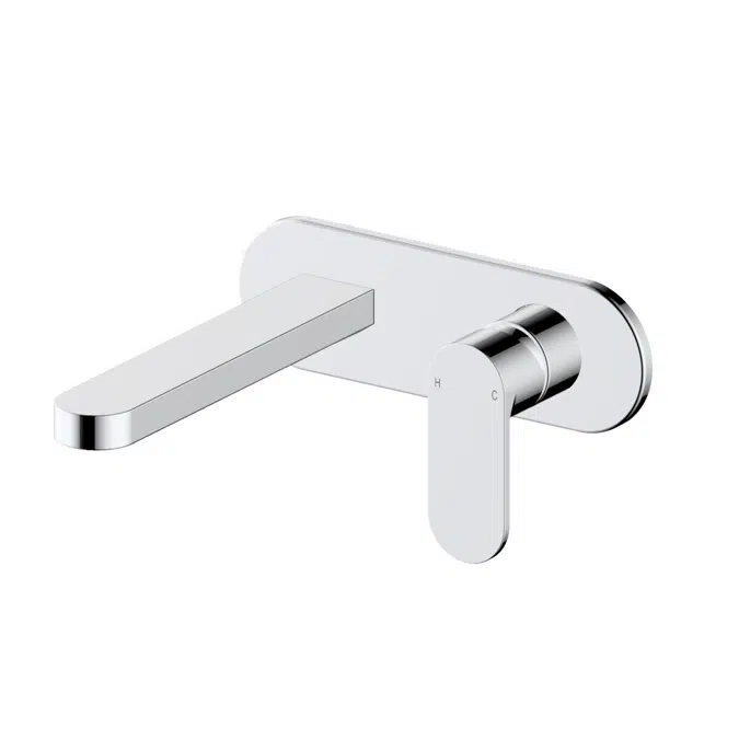 Mizu Soothe MK2 Chrome Wall Basin/Bath Mixer Set Kit 9512390