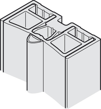 Wall jointing profile, with sealing profile, adjustable - 943.55.703