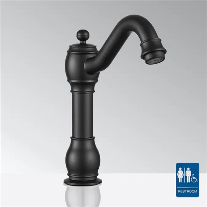 Matte Black Touchless Basin Faucet