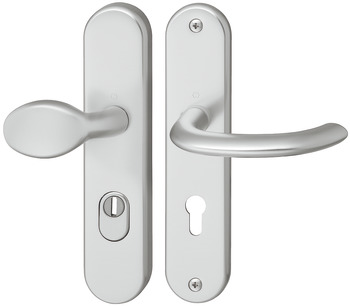 Security door handles, Aluminium, Hoppe, Marseille - 904.85.331