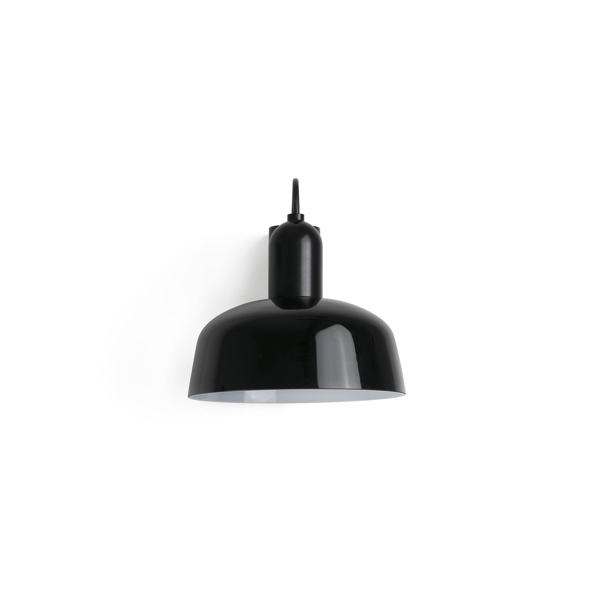 TATAWIN Black glass wall lamp