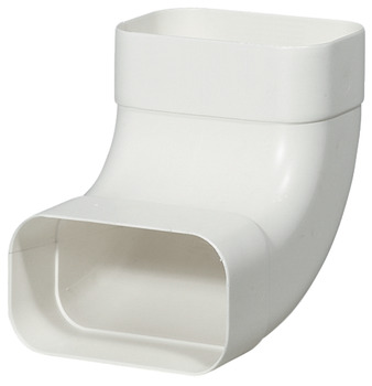Bend connector, 125 soft flat ducting system, 90°, vertical - 500.90.341