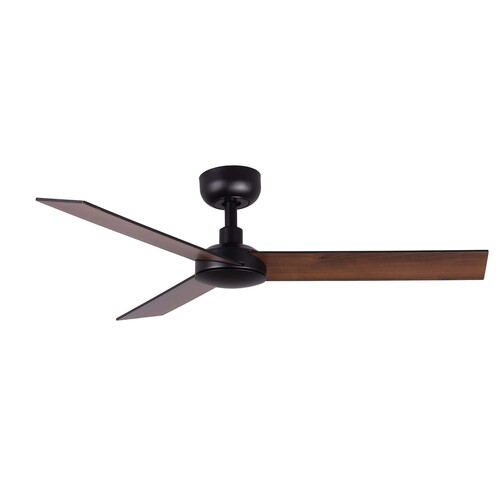 RUDDER S Ceiling fan black/walnut