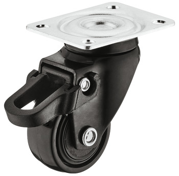Designer Furniture Castor, Load bearing capacity 12 kg, steerable with brake - 663.17.015