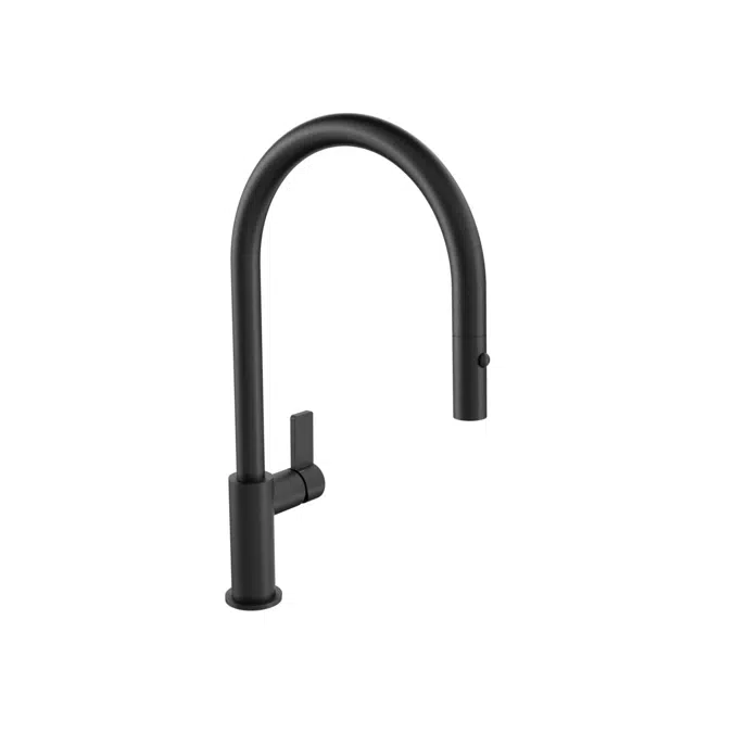Nobili Flag Fırçalanmış Gunmetal Gooseneck Çekilebilir Lavabo Musluğu 2266859