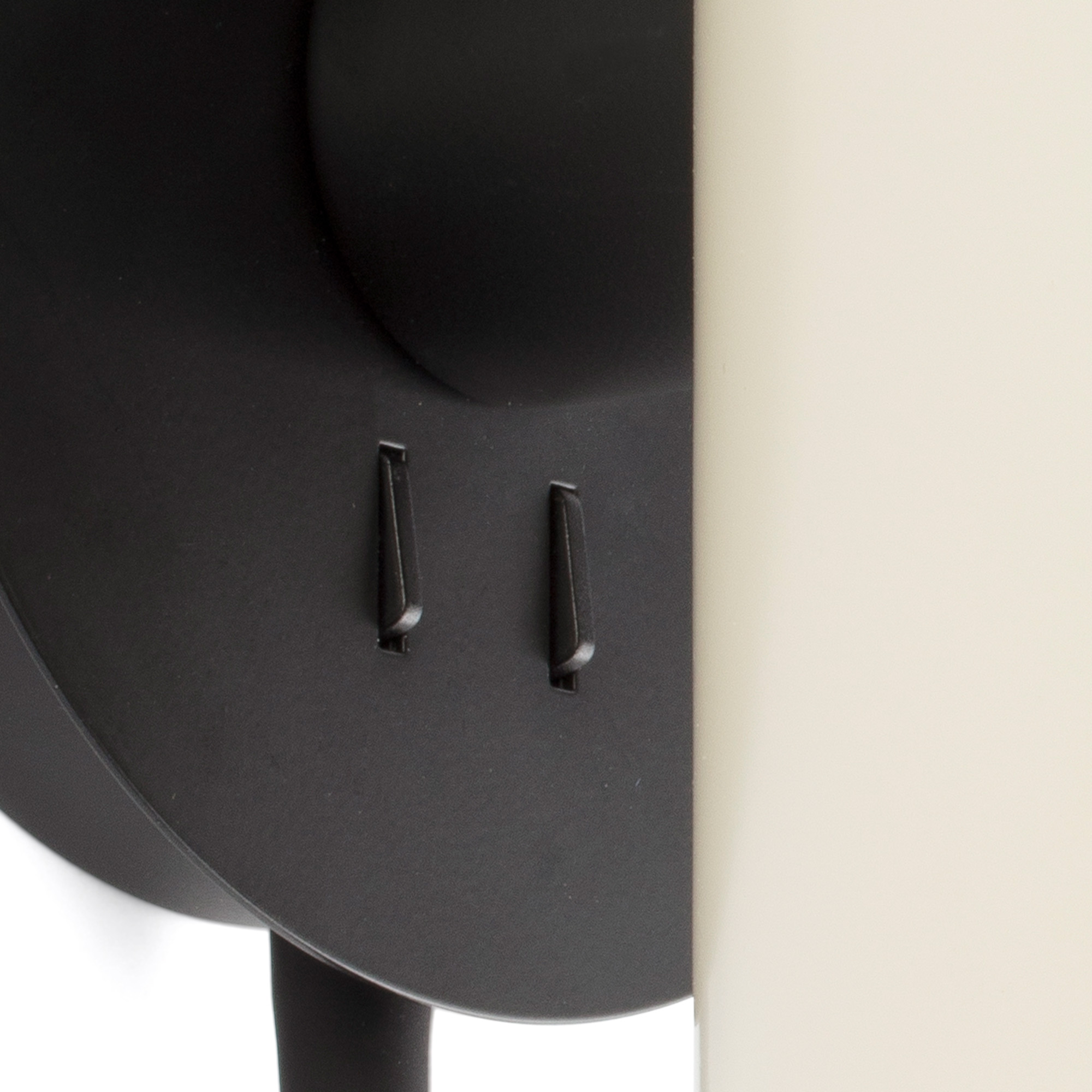 GUADALUPE Black/beige wall lamp with reading light