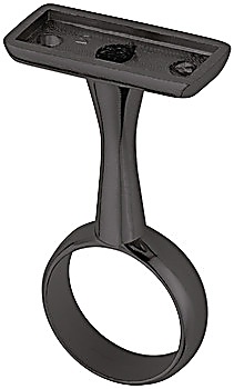 Rail centre support, For wardrobe rail, round, ⌀ 25 mm - 801.11.304