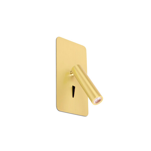SUAU Satin altın recessed reading lamba