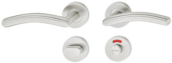 Kapı kulpu seti, Paslanmaz çelik, Startec, model LDH 2184 - 903.93.300
