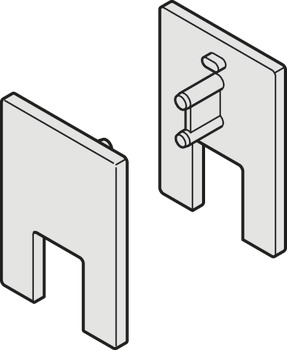 End Cap Set for Glass Clamp Shoe Set - 940.43.128