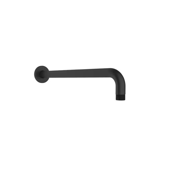 Ona Matte Black Wall Straight Shower Arm 400mm 14952