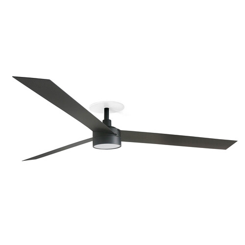 CRUISER RECESSED XL LED Ceiling fan siyah 20W SWT