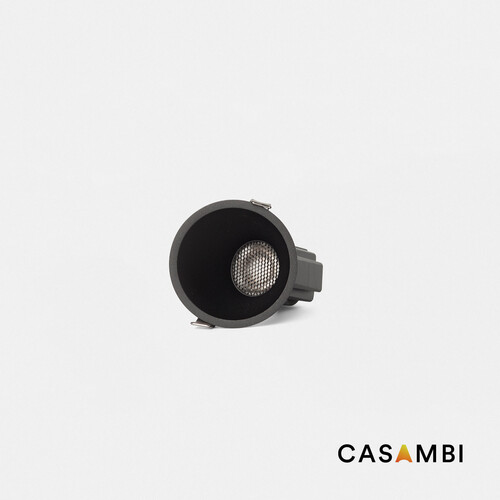 TULIPA siyah recessed gömme spot asymmetric 10W 15° 2700K CRI90 CASAMBI