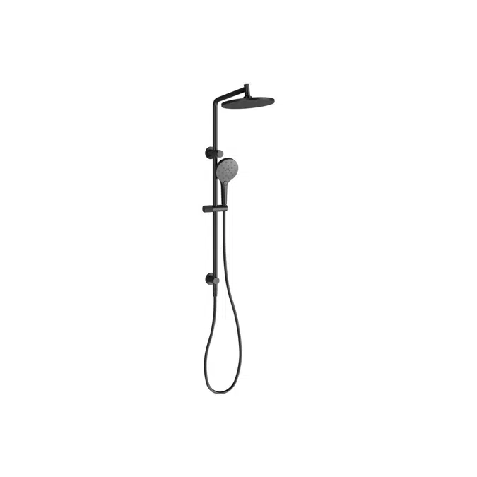 Milli Marq Edit Matte Black Twin Rail Shower (4 Star) 22003
