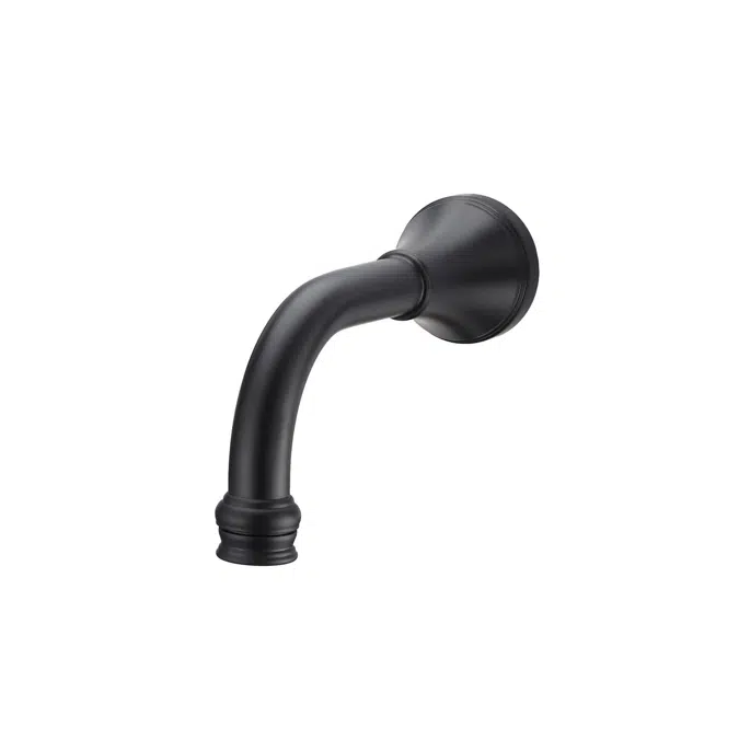 Kado Era Matte Black 150mm Wall Bath Outlet 2263730