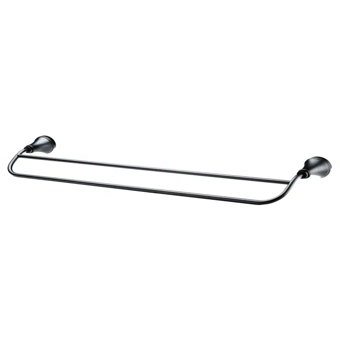 Kado Era Çift Havlu Askısı 600mm Mat Siyah 2263719