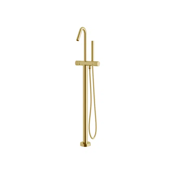 Pure Diamond Handshower PVD Brushed Gold Bath Mixer 9512031