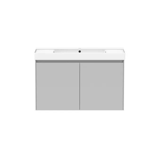 Ona Matte Grey All Door Centre Bowl Vanity 1000mm 21220
