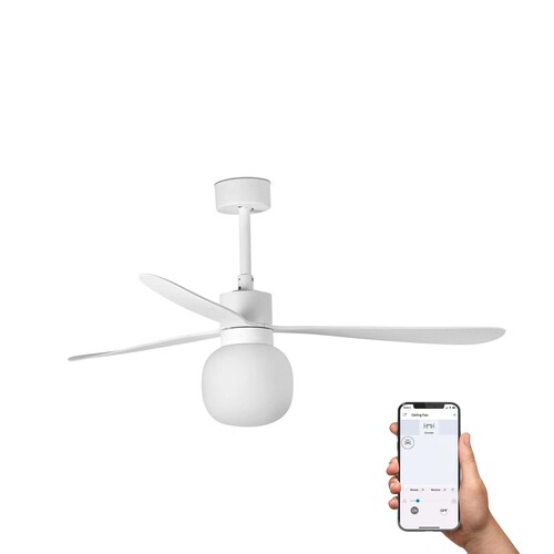 AMELIA BALL L Ceiling fan beyaz 2700K TUYA