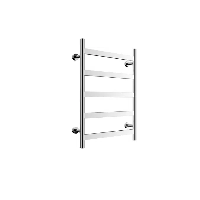 Mizu Stream 600 x 800mm Polished Stainless Steel Heated Towel Rail 9508759