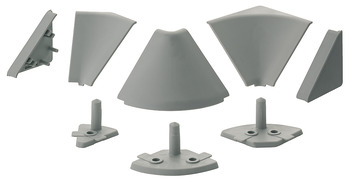 Connecting set, For wall connection profile, triangular form - 712.81.099